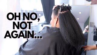 OMG! ANOTHER SETBACK?!?! A NEW Hairstylist Cut My Type 4 Natural Hair | Natural Hair Salon Visit