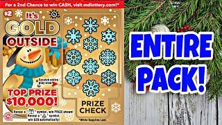 ITS GOLD OUTSIDE MD LOTTERY CHRISTMAS HOLIDAY SCRATCH OFF TICKETS #scratchers #scratchofftickets