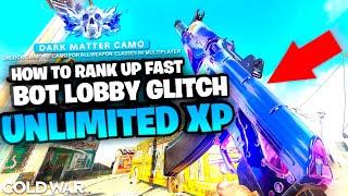 *PATCHED*BOT LOBBY GLITCH HOW TO GET EVERY CAMO!! GET UNLIMITED XP AND STATS on COLD WAR MULTIPLAYER