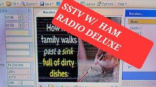 1st time Slow Scan TV (sstv) using HRD and Icom 7300