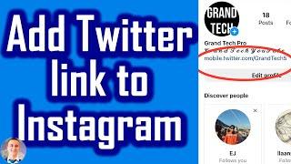 How to Add Twitter link to Instagram Profile! (NEW)