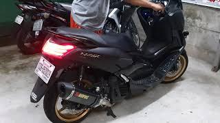 Yamaha Nmax 155 version 1 with Akrapovic full system exhaust 470mm