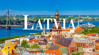 FLYING OVER LATVIA (4K UHD) - Relaxing Music Along With Beautiful Nature Videos - 4k