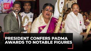 Padma Awards 2024: From V Naidu to Usha Uthup, President confers India's highest civilian honours