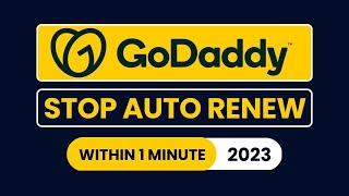 How To Cancel Godaddy Renewal 2024 | Stop Godaddy Auto Renewal | Turn Off Auto Renew Godaddy