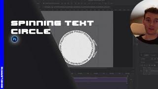 How to make a rotating spinning circular text gif  Photoshop PS GIF