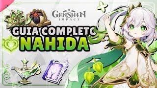 O MELHOR e mais COMPLETO GUIA DA NAHIDA - Melhores Builds, Artefatos, Armas, Times e Comps