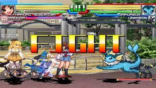 NICK54222 MUGEN: Team Haruhi Suzumiya VS Team Vaporeon (cody ruby)