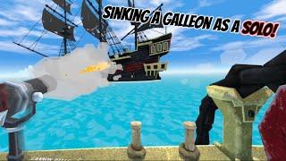 Sea Of Thieves in vr ┃Sinking a galleon as a sloop in Sail vr!