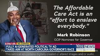 Fully AI-generated political TV ad takes aim at Mark Robinson in the  governor's race