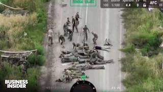 Ukraine Releases Video Of Russian Troops Surrendering After A Surprise Attack | Insider News