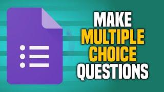 How To Make Multiple Choice Questions In Google Forms (EASY!)