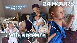 Surviving and Thriving: A REAL Day in the Life with a Newborn (3 WEEKS OLD) | Israeli Mom