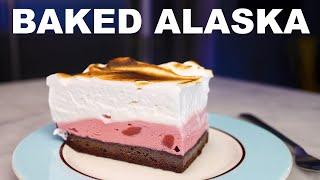 Practical baked Alaska | ice cream, cake and Italian meringue