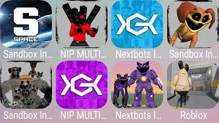 Nextbots In Playground Mod Zoonomaly,Sandbox In Space,Nip Multipayer,POU BARRY'S Gameplay | 12