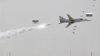 Scary moment! Ukraine's long-range missile destroys Russian Tupolev Tu-22 heavy bomber, pilot killed