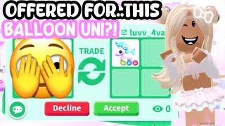 OFFERED FOR NEON BALLOON UNICORN!! DID I GET IT?#adoptmeroblox #preppyadoptme #preppyroblox