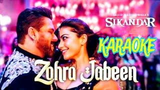 Zohra Jabeen - Karaoke With Lyrics | Sikandar | Nakash Aziz, Dev Negi | Pritam Music | BDBR KARAOKE