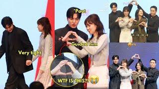 Not Lee Min Ho and Gong Hyo Jin struggle to make the heart pose When The Stars Gossip is chaotic