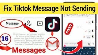 How to fix Tiktok Message Not Sending Problem || Fix Tiktok Message Not Sending