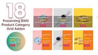 Presenting WooCommerce Product Category Grid Elementor addon