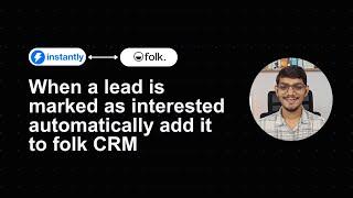 Instantly.ai & folk CRM Integration