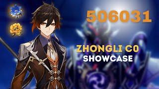 Zhongli C0 Showcase Scaramus 500k, Nuke Build ~ Genshin Impact