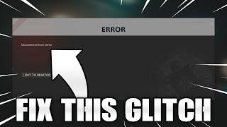 *EASY* HOW TO FIX DISCONNECTED FROM SERVER GLITCH ON COD BLACK OPS COLD WAR! (PC, PLAYSTATION, XBOX)