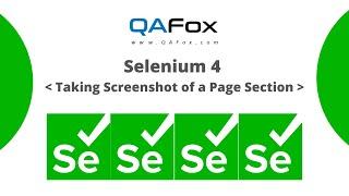 Selenium 4 - Taking screenshot of a Page Section using getScreenshotAs()