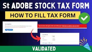 How to fill your Tax Form in Adobe Stock Contributor For 2025