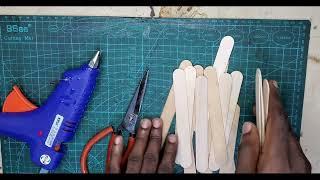 How to make mobile phone stand using popsicle (ice cream) sticks