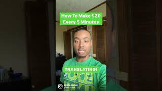 MAKE $20 EVERY 5 MINUTES FROM GOOGLE TRANSLATE! (Make Money Online) #shorts