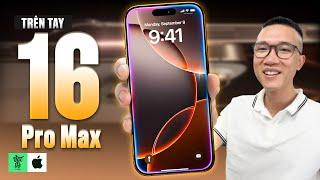 Trên tay iPhone 16 Pro Max màu Desert Titanium: Có nút chụp hình độc lạ 