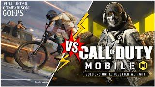 BGMI vs COD Mobile -Physics and Details Comparison 60Fps