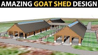 GOAT SHED DESIGN | Goat Farm Plans  & Designs | Goat Housing ideas