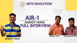 Aniket Mani Inspirational journey to NIMCET- 2024 AIR-1•