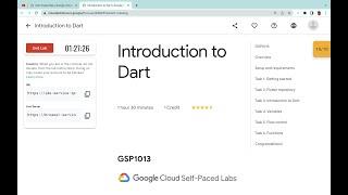 Introduction to Dart || #qwiklabs || #GSP1013