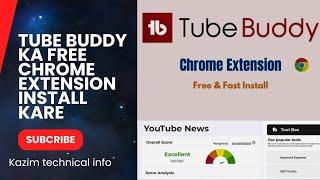 Install Free TubeBuddy Extension For Chrome on Laptop or PC | tubebuddy extension for chrome laptop