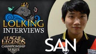 LolKing's S3 Worlds Coverage - Interview with San (Guo Jun-Liang)