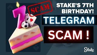 Stake telegram scam | stake birthday scam | stake scam #stake #stakebonus