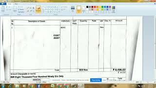 Document or Bill Editing in MS Paint|| Changes in printed bill or document free|| without photoshop|