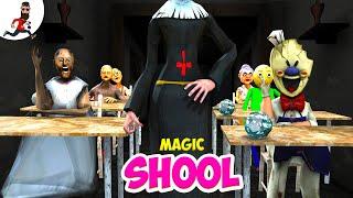 Magic School  Funny Animation Granny, Ice Scream, Evil Nun, Baldi vs Aliashraf