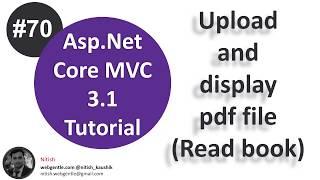 (#70) Upload and view a pdf file in asp.net core | Asp.Net Core tutorial