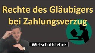 Zahlungsverzug: Rechte des Gläubigers (= Verkäufer)