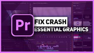 How To Fix Essential Graphics Crash in Adobe Premiere Pro CC