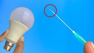 Just Use a Syringe and Fix All the LED Lamps in Your Home! How to Fix LED Bulb