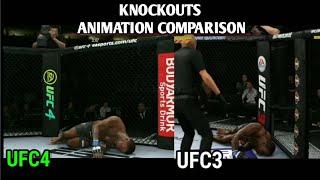 EA UFC 4 VS EA UFC 3 RAGDOLLS ? Which Is Good| PHYSICS COMPARISON
