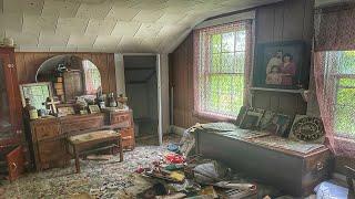 Abandoned Farm House- Found A Vintage Gun & Poison- Owner Was Discovered Deceased In His Chair