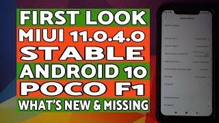 First Look | Poco F1 MIUI 11.0.4.0 Stable | Official Android 10 | Whats New & Missing