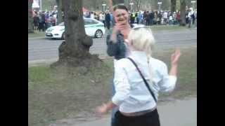 2 drunk russian girls dancing in 9th may